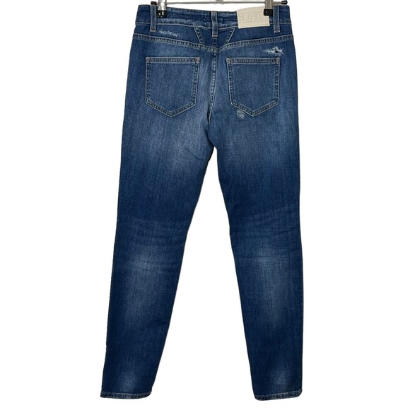 Closed NWT Baker Slim Ankle Jeans Women’s Size 24 Blue Distressed Stretch - Picture 5 of 14